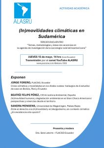 (In)movilidades climáticas en Sudamérica